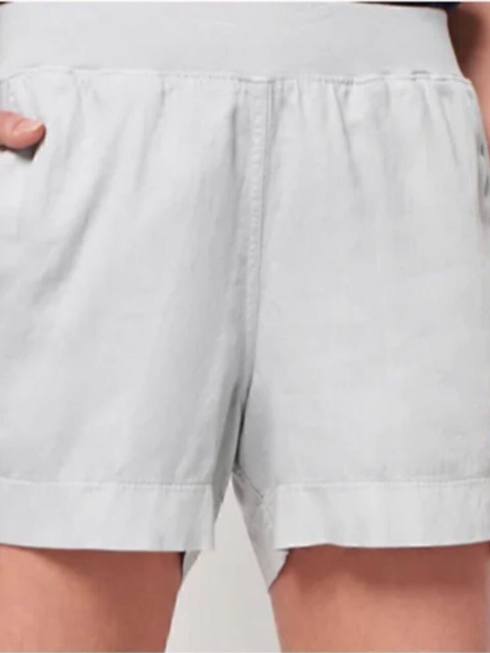 Faherty High Rise Grey Shorts - Size Small